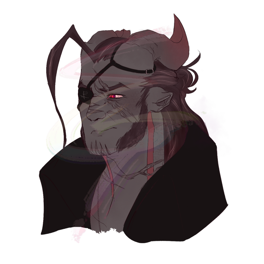 Headshot Flat Color: My OC: Meta Trojan