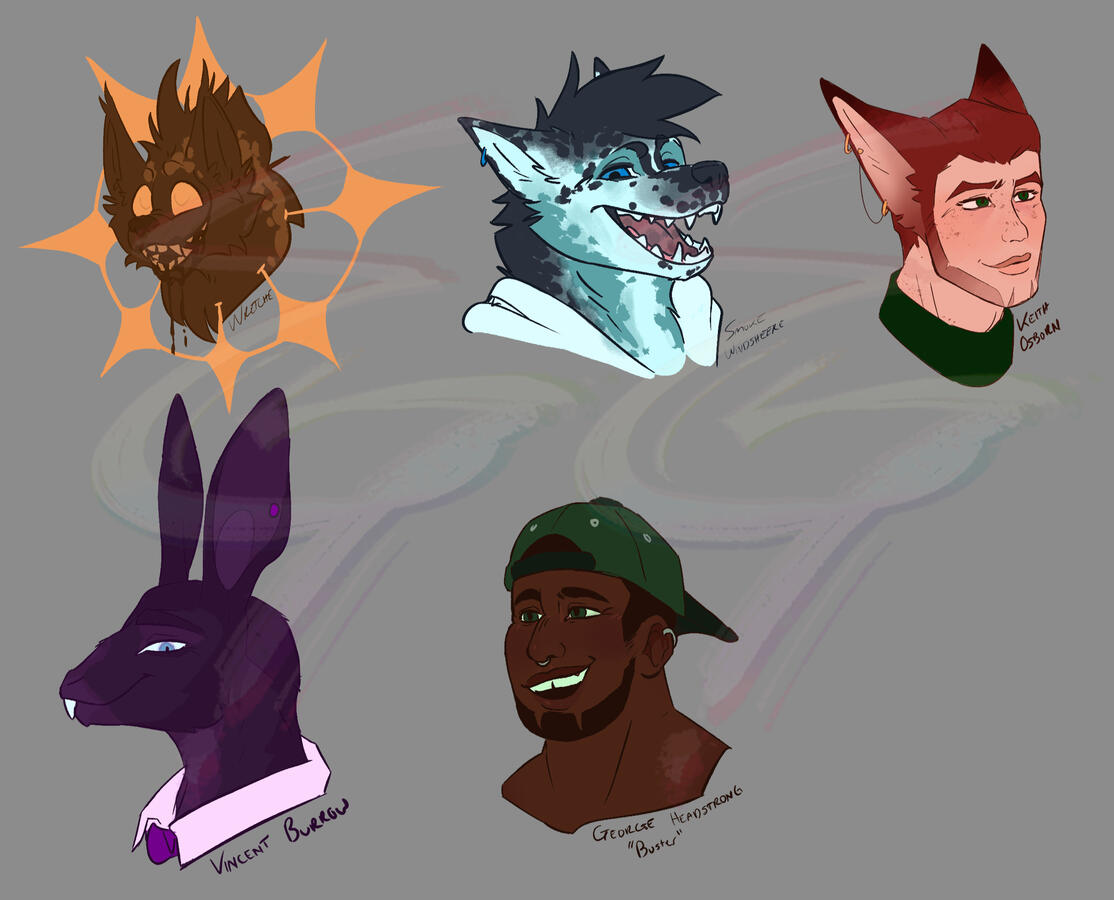 Headshot Flat Colors: My OCS