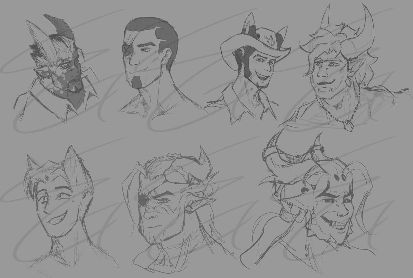 Headshot Sketches: My OCS