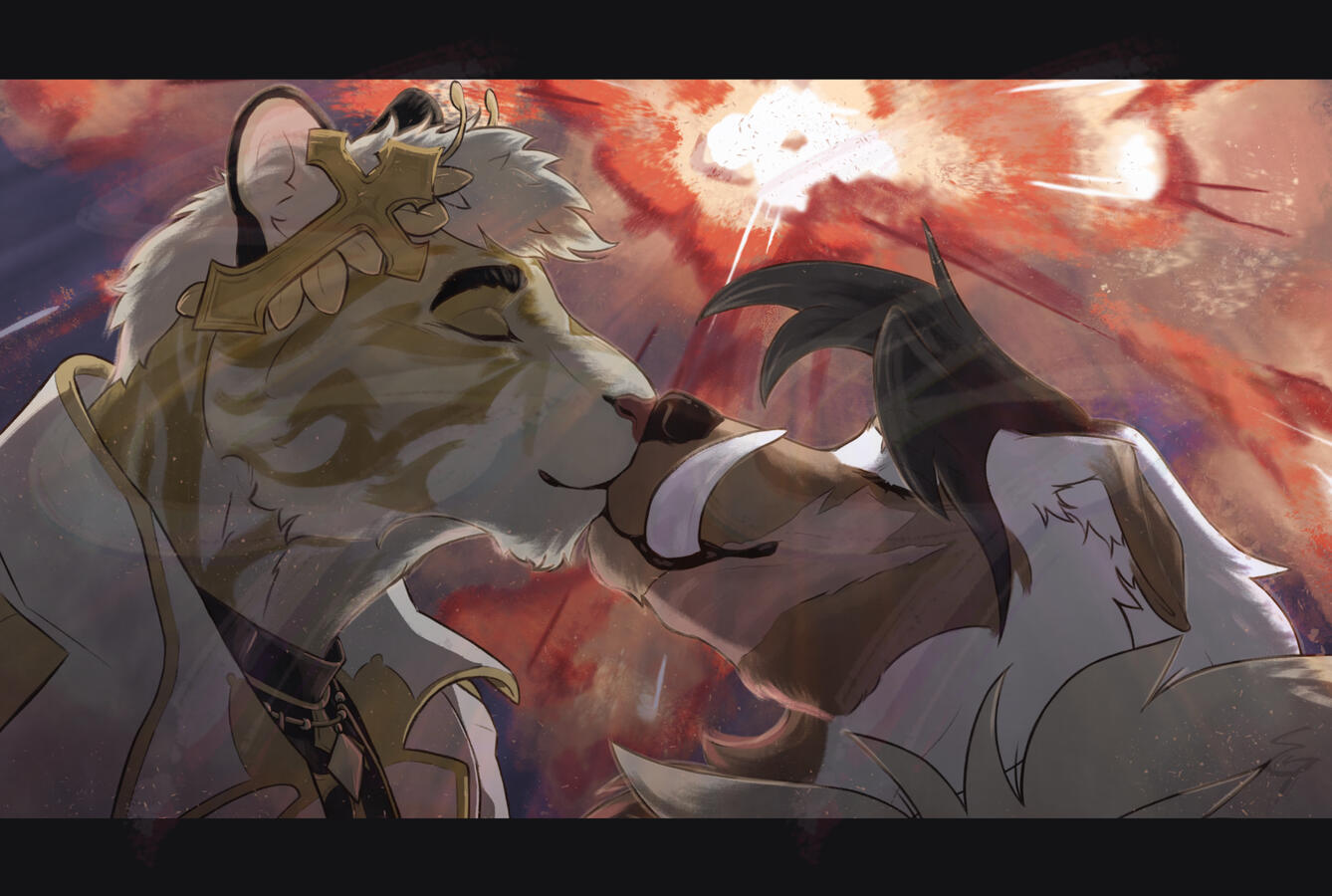 Bust Render: Commissioner and Friend's OCs: RKoffee and Kippinex