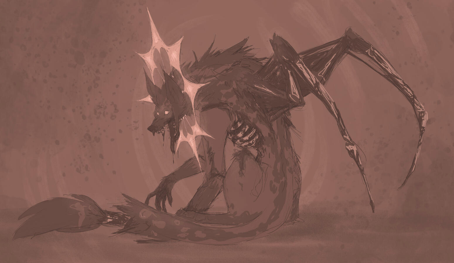 Rough Render: My OC: Wretche